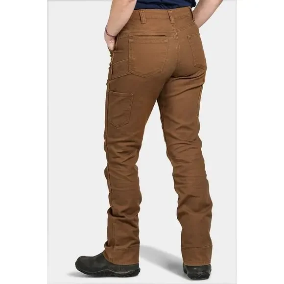 Dovetail Britt Utility Pants, Saddle Brown Canvas, Size 8 X 30 - Picture 2 of 4